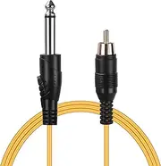 ATOMUS Tattoo RCA Connector Clip Cords Silicone Wire Cord for Tattoo Machine Power Supply - Orange