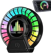 Car Aromatherapy Light - Air Freshener Lamp Vent Clip - Automotive Air Fresheners Rhythm LED Light, Air Outlet Car Aromatherapy, Car Interior Accessories