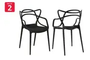 Set of 2 Matt Blatt Philippe Starck Masters Chairs Replica (Black)