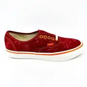 Vans Vault OG Authentic LX (Canvas Embroidery) Purple Red Mens Size 7.5