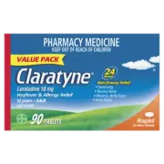 Claratyne Allergy & Hayfever Relief Tablets 90 pack 24 Hour Non-Drowsy Relief
