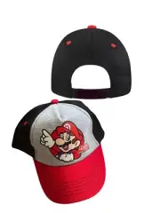 2022 Super Mario Graphic Nintendo Hat Cap Baseball Red Blue Youth Child Size