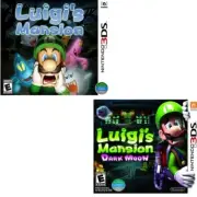 Luigi's Mansion & Dark Moon Nintendo 3DS New Game Bundle (2018 Action/Adventure)