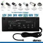 52V 2Ah Battery Charger for Lithium eBike Scooter Mobility Buggy DC 5.5 x 2.1mm