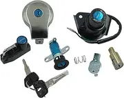 Ignition Lock Switch Xv125 4Rf 1990 1991 2005 2006 2007 2008 2009 2010 2011 Motorcycle Ignition Start Switch Keys Lock Wire Socket Key Assembly