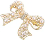 OATIPHO Hair Clip Rhinestone Ribbon Hair Clips Hairpin for Clip Headdress Bow Bridal Pearl Hairpiece Bow Hairpin Hair Bow Alligator Hair Clips Rhinestones Barrettes Bowknot Silver