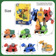 Catzon 5 in 1 Dinosaur Transforming Toys for Boys 4-6 STEM Take Apart Toys