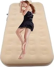 Camping Air Mattress, 74.8in Ultralight Self Inflating Inflatable Sleeping Mat with Pillow Built in Pump Leak Proof Thickened PVC Air Bed Mattress for Home Travel Backpack Hiking