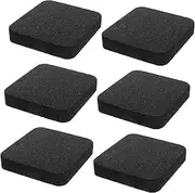 Totority Home Fitness Equipment Soundproof Mat Pcs Treadmill Vibration Pads Noise Absorbing Anti-Vibration Rubber