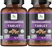 Ashwagandha Tablet - 180 tablets (Pack of 2) | Known as Withania somnifera, Indian ginseng, Ajagandha