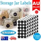 144X Spice Herb Storage Jar Labels Pantry Stickers Decals High Quality Durable A