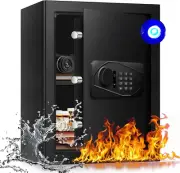 45.2cm (H) 2.2 Cu Home Use Safe Box Fireproof Waterproof, Safety Box with Digita