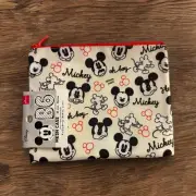 Disney x Daiso Mickey Mouse Pouch, B6 Mesh Case 7.5” Kawaii New US SELLER