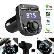 FM Transmitter Wireless Bluetooth Car MP3 Player USB Car Fast Charger Adapter-