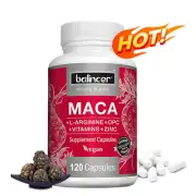 Male Enhancement Capsules - Energy Booster - with Maca, Vitamins + Zinc