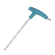 6mm Extra Long Arm T-Handle Hex Key Wrench Chrome Finish