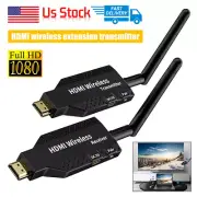 New Wireless HDMI Extender Video Transmitter Receiver Screen Mirroring PC To TV