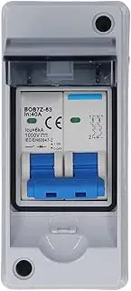 DC Disconnect Switch, DC Miniature Circuit Breaker 40A Isolator for Solar PV System, Waterproof Overvoltage for Home RV