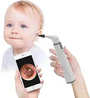 Wireless Otoscope, Ear Scope with 720P HD Ear Camera and 6 LED Lights, Ear Wax Removal Tool Camera with Gyroscope, Digital Otoscope with Light, Compatible with iPhone and Android