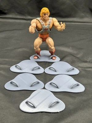 MotU Masters of the Universe TMNT Action Figure Stand Display MOTU 6 Pack