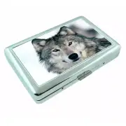 Wolf Metal Silver Cigarette Case D3 Wolves Wilderness Animal Dog Hunter Predator