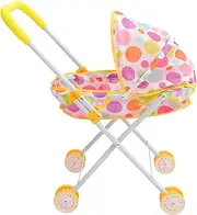Play Game House Accessories Stroller Toy for Boys and Girls Smooth Wheels for Doll Carrier