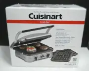 CUISINART (GR-4NW) 6 FUNCTIONS IN ONE ELECTRIC GRIDDLER -NEW