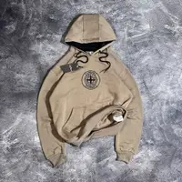 在飛比找蝦皮購物優惠-Cream STONE ISLAND 衛衣 HOODIE-刺