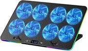 aptop Cooling Tray Cooling Stand Gaming Laptop 8Fan 2000RPM Speed Adjustable Computer Cooler LED Screen RGB Laptop Cooling Pad with Phone Stand Laptop Cooler