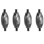 4X 3A 250V 6mm in Line Switch Cord Switch IP65 Round Wire Silver Contact 5137
