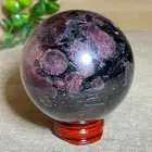 Top Natural Red garnet Firework Crystal Sphere mineral Healing 408g 66mm A15
