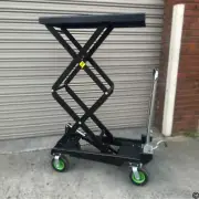 300KG 1.6M N.W 130KGS Hydraulic Scissor Table Lift Trolley Jack Cart Heavy Duty