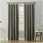 Sun Zero Lichtenberg New York One Curtain Panel in Stone 40" X 84" .