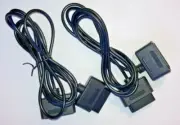 2 x SNES controller extension cables Super Nintendo SNES console 6 FT LONG - G34