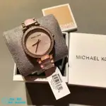 MICHAEL KORS MK手錶女士鑲鑽膠間時尚潮流腕錶女錶MK6402