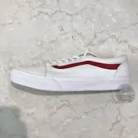 在飛比找Yahoo!奇摩拍賣優惠-POMELO柚 Vans Old Skool 白底紅線 基本