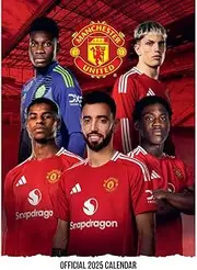 Official Manchester Utd FC A3 Calendar 2025