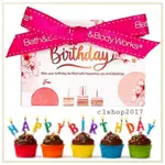 ON BATH&BODYWORKS BBW GREETING PAPER CARD 空白紙條絲帶 GINGHAM 粉色紫