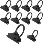 10Pcs Steel E-Track O Ring Tie-Down Anchors, Secure Cargo in Enclosed/Flatbed Tr
