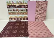 COWGIRL, RODEO ROUNDUP - 12" x 12" Scrapbooking 4 Double & 1 Single-Sided Sheets