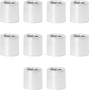 Zhooooonglf 10Pcs M3 Aluminum Spacers, Metal Spacer Aluminum Round 3.1mm ID x 5mm OD x5mm L Thickness Screw Standoff for M3 Screw Bolts Silver