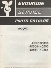 1975 EVINRUDE OUTBOARD 40 HP PARTS MANUAL P/N 279800 (648)