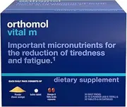 Orthomol Vital M Powder and Tablet Packet, Men's Multivitamin, 30-Day Supply, Vitamins A, B, C, D, E, K, Iodine, Omega-3