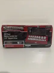 Sidchrome 20pc Metric Socket Set 1/2” Drive 8-32mm SCMT14214 Brand New Sealed