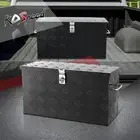 Black Aluminum Truck Pickup Tool Box Storage w/Fixed Side Handle 27"x9.4"x12.6"