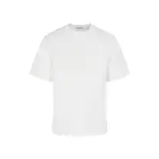 [Burberry] Burberry-Chalk White Cotton T-Shirt-Uomo S STAND