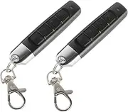 2 Packs 433MHz Car Alarm Garage Door Remote Controller Duplicator Clone Code Scanner Transmitter Security Alarm Electronic Gates 4 Keys Remote Control Key Duplicator,Black VCXN