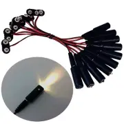 10 pcs white LED effects light 9V micro spot props scenery theatrical MELWW9V10P