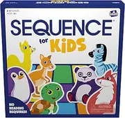 Sequence for Kids Board Game by Pressman – Animal Matching Strategy Game for Children Ages 4+ – Fun Educational Game for 2–4 Players – Easy to Learn, No Reading Required