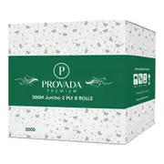 Provada Premium 2ply 300 metre Jumbo Toilet Rolls x 8 rolls